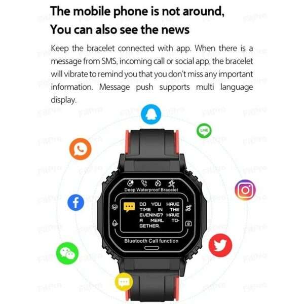B2 Smart Watch BT Call Compatible Heart Rate Fitpro App