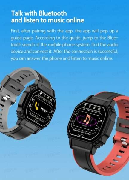 B2 Smart Watch BT Call Compatible Heart Rate Fitpro App