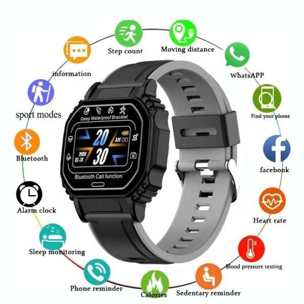 B2 Smart Watch BT Call Compatible Heart Rate Fitpro App