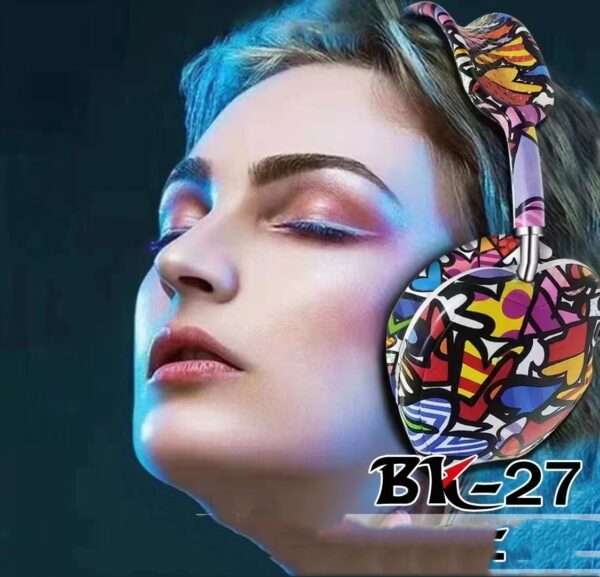 BK-27 Bluetooth 5.1 Graffiti Headphones