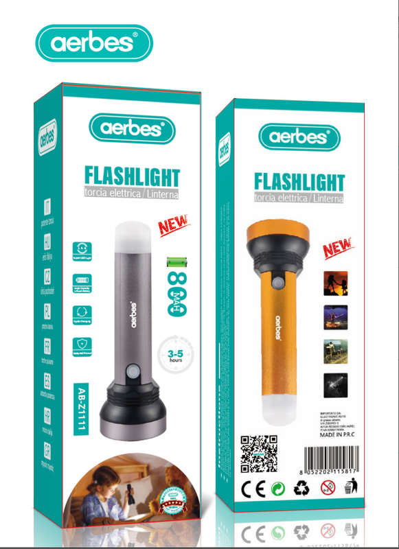 Aerbes AB-Z1111 LED Portable Searchlight With  800Mah Battery