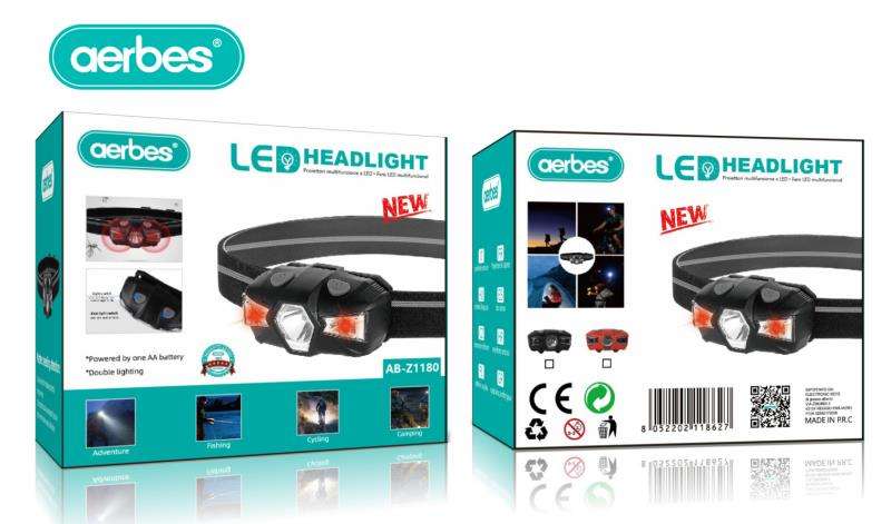 Aerbes AB-Z1180 Wave Sensing LED Headlamp