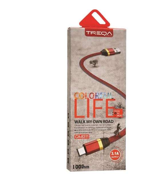 Treqa CA-8311 Micro USB Cable 3.1A