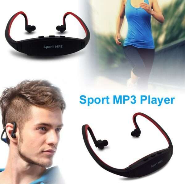 Wireless Neckband Bluetooth Sports MP3 Player with Micro SD Card Slot