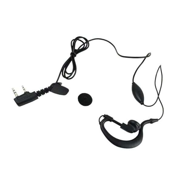 PTT Earpiece Headset MIC 2 Pin FOR Kenwood UV5R BF-888S Walkie Talkie