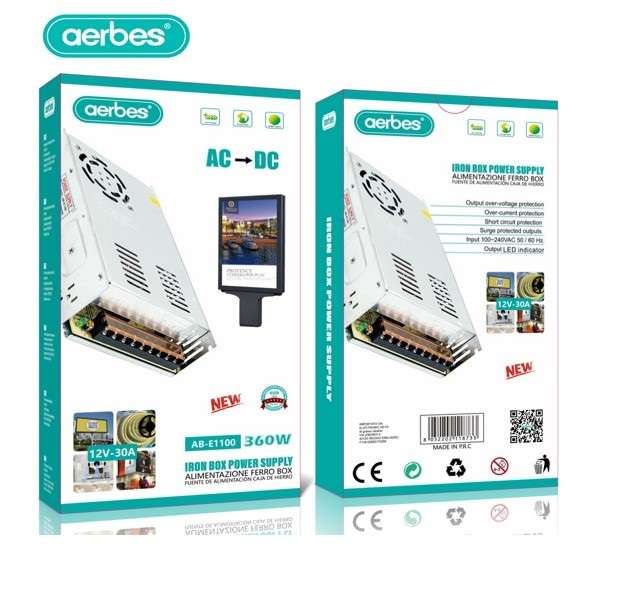 Aerbes AB-E1100 Iron Box Power Supply 12V 30A 360W