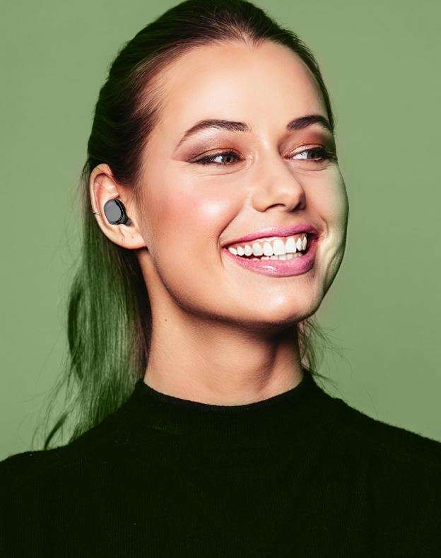 Y90 TWS Transparent Shell Digital Display Bluetooth Headset AB-D482