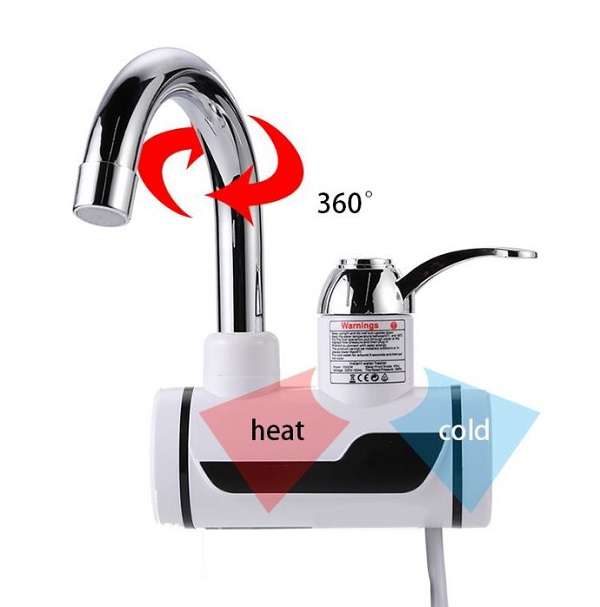 XF000003 Side Water Inlet Heated Faucet With Shower JG020