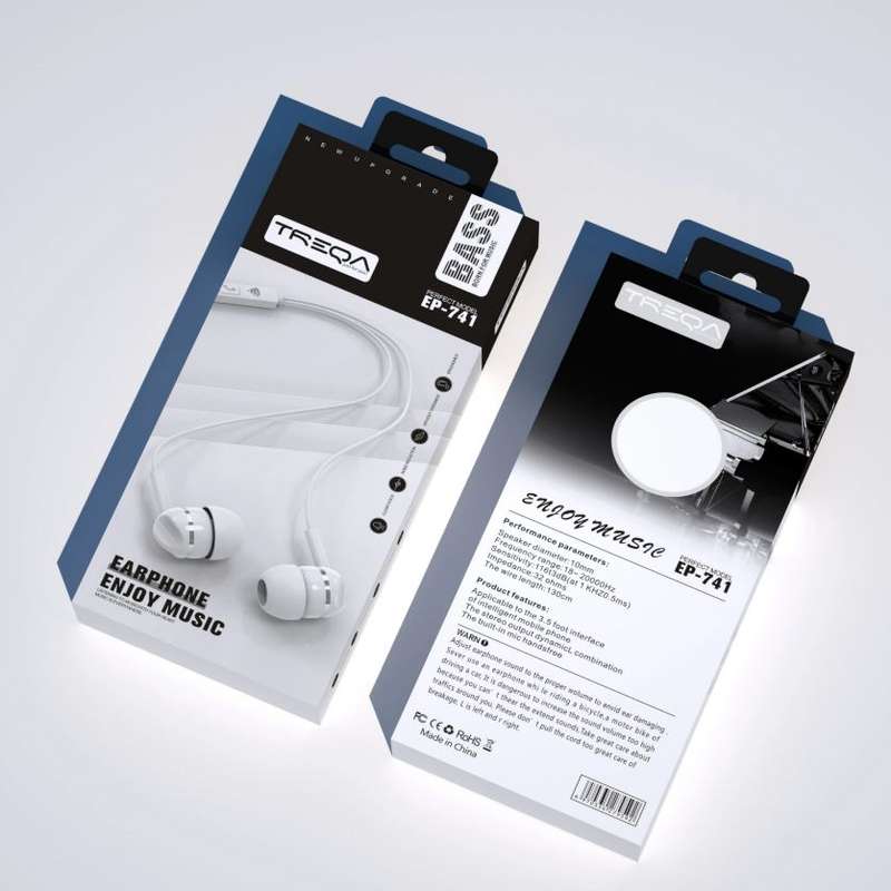 Treqa EP-741 Earphones 3.5mm