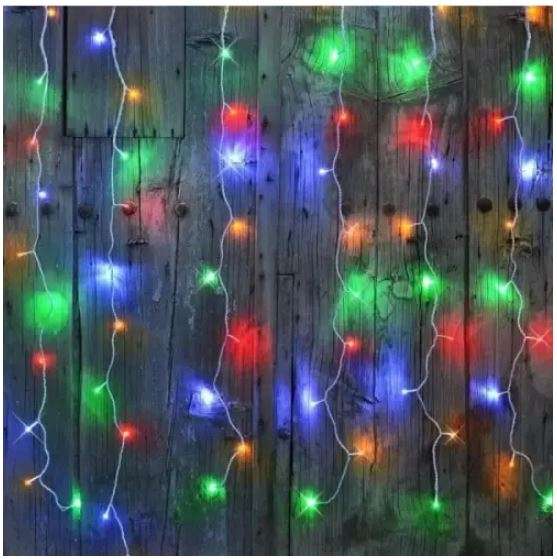 ZYF-D80 20M RGB LED Inter-connecting Clear Cable String Fairy Light
