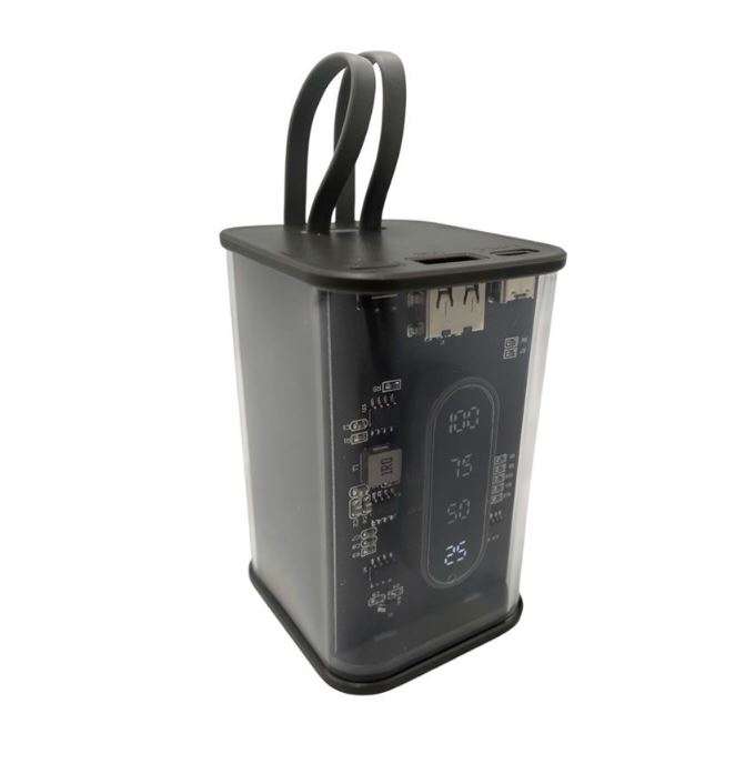 Y195 Cyberpunk Style 20000mah Transparent Power Bank
