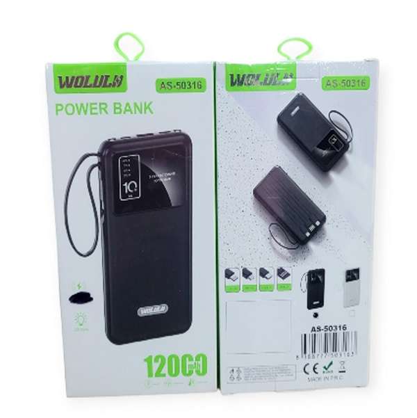 Wolulu AS-50316 Power Bank 12000mah