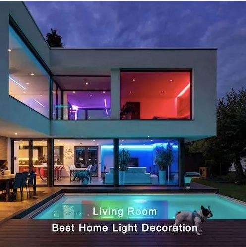 XF0564 RGB LED Strip Light 12V Bluetooth App and Remote Control 10M
