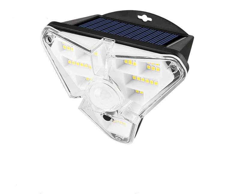 FA-GL68LED Solar Motion Sensor 3 Sides Glowing Wall Lamp 68LED