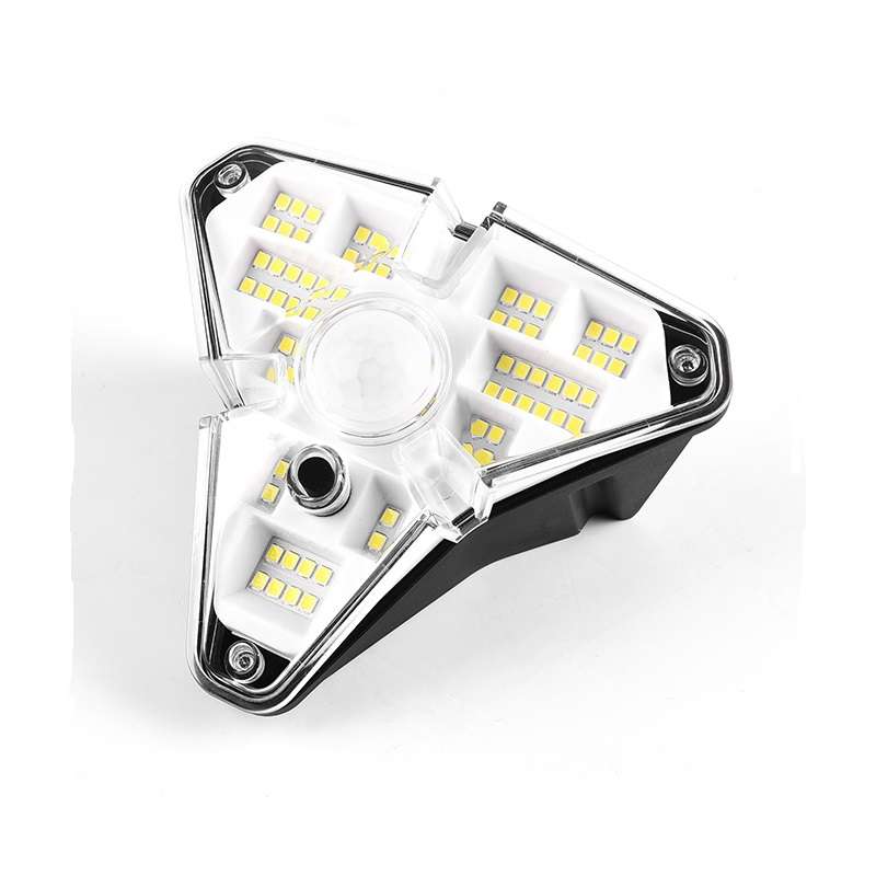 FA-GL68LED Solar Motion Sensor 3 Sides Glowing Wall Lamp 68LED