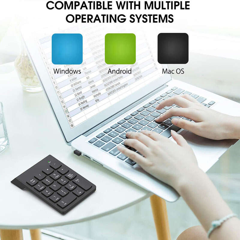 WX-SZJ6 18 Keys Wireless 2.4ghz Numerical Keypad