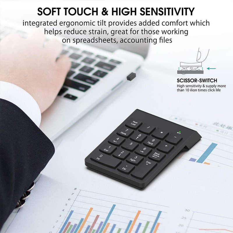 WX-SZJ6 18 Keys Wireless 2.4ghz Numerical Keypad