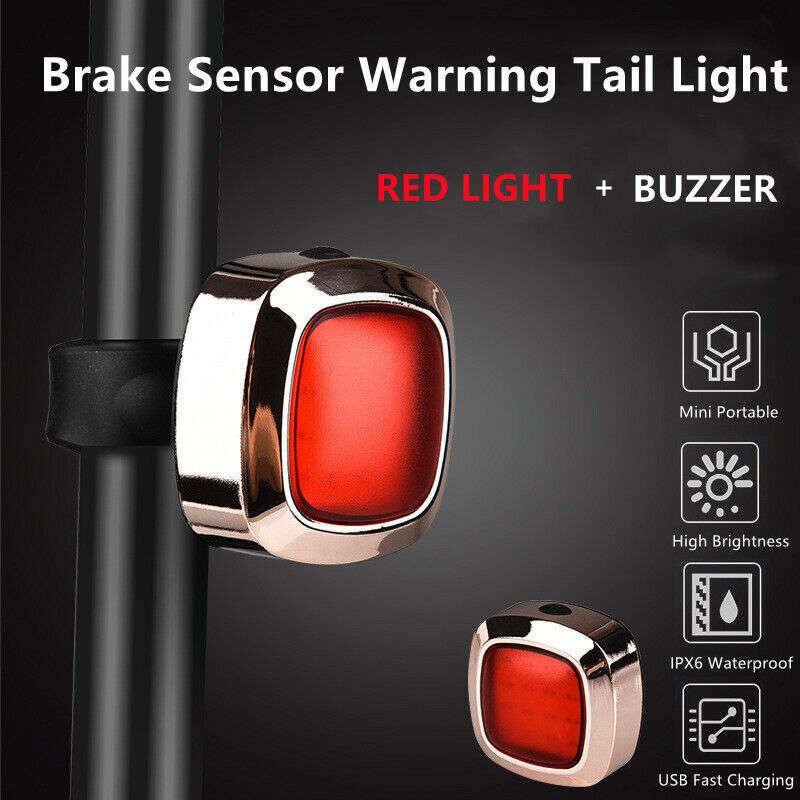 Aerbes AB-ZX03 Bicycle Tail Light With Buzzer Induction And Flashing Red Light