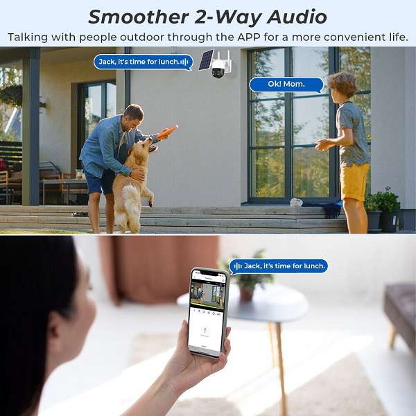 SE-TQ5-4G Solar Powered 4G Surveillance Camera iCSee App