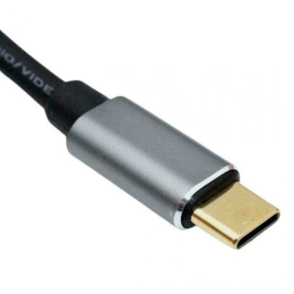 1.5M Type C Male To Dual 6.35mm Audio Y Splitter Stereo Cable