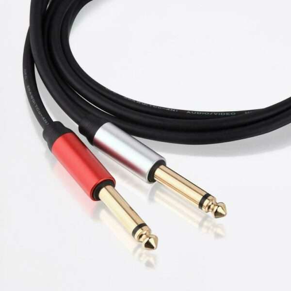 1.5M Type C Male To Dual 6.35mm Audio Y Splitter Stereo Cable