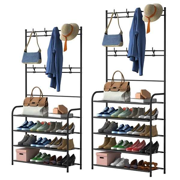 XF0869 TW4-80 Mutli-functional Hat & Shoe Rack 80cm x 26cm x 153cm
