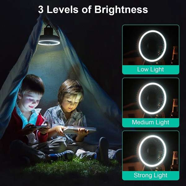 PM-033 USB Rechargeable Camping Fan With Tripod