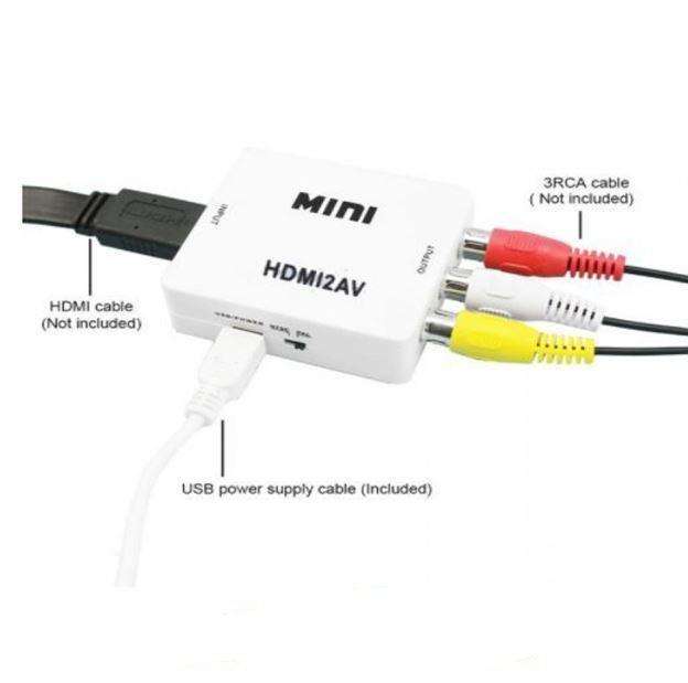Tangka TK-H124 HDMI to RCA/AV Converter Full HD 1080p