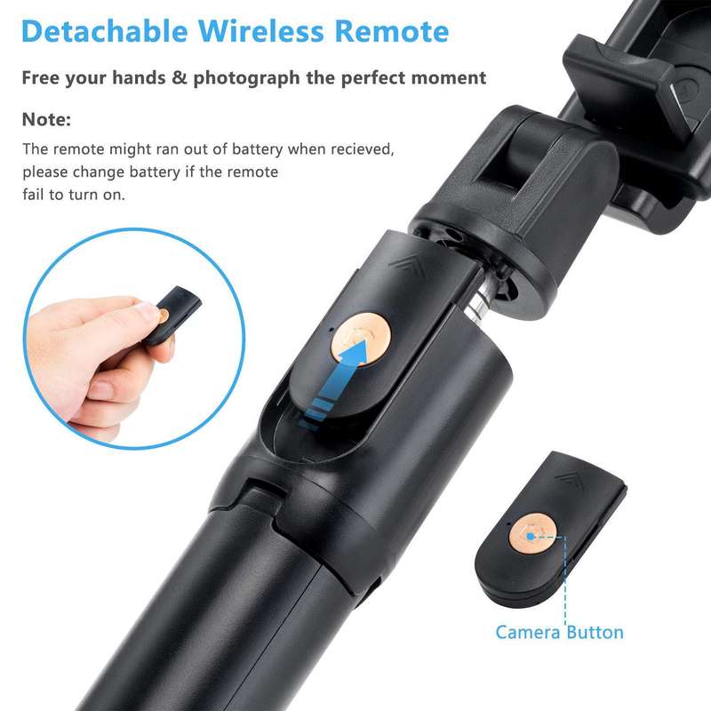 Ananas AS-50425 Bluetooth Selfie Stick Integrated Tripod For IOS And Android K10