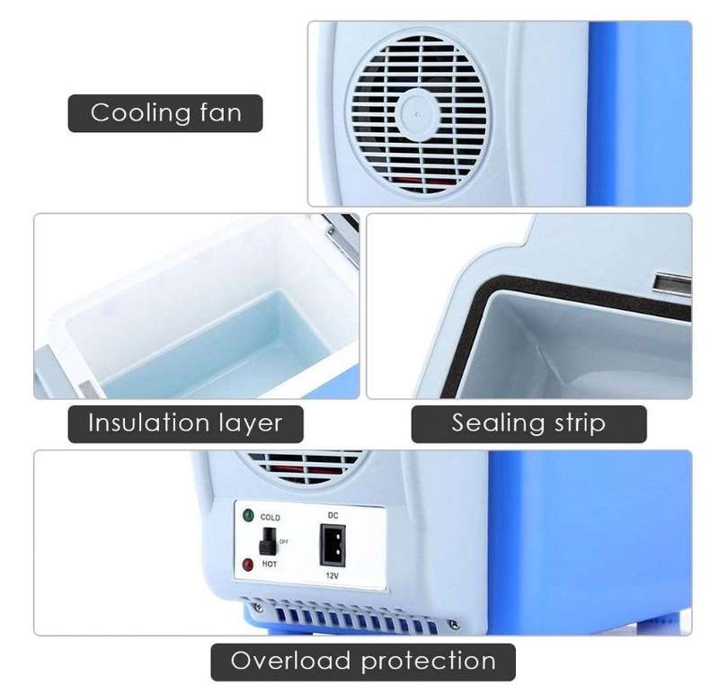 12V Cigarette Lighter 7,5ltr Cooling And Warming Fridge