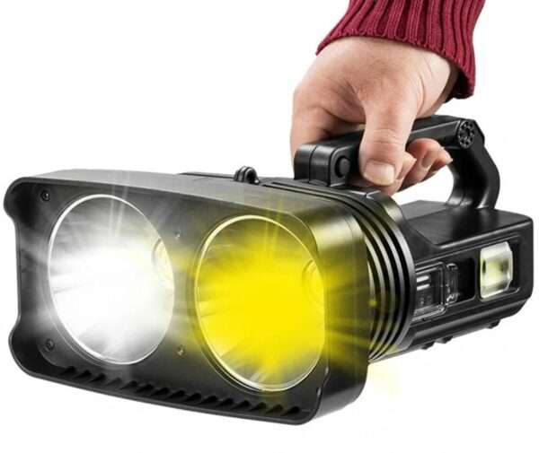 FA-W5123 Double Light Multifunctional Rechargeable Powerful Led Searchlight Double As A Power Bank