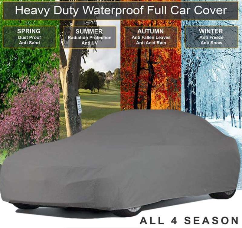 Jiageng JG20375139 Car Cover Large Ultra-lite PEVA Material 480 x 175 x 120cm