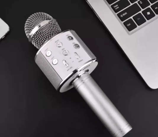 WS-858 Wireless Bluetooth Handheld Karaoke Microphone