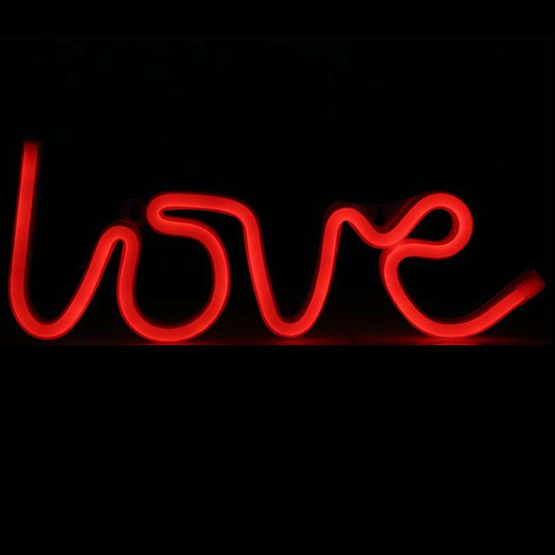 FA-A1 Love Neon Sign Lamp For Wall Decor USB And Battery Operated