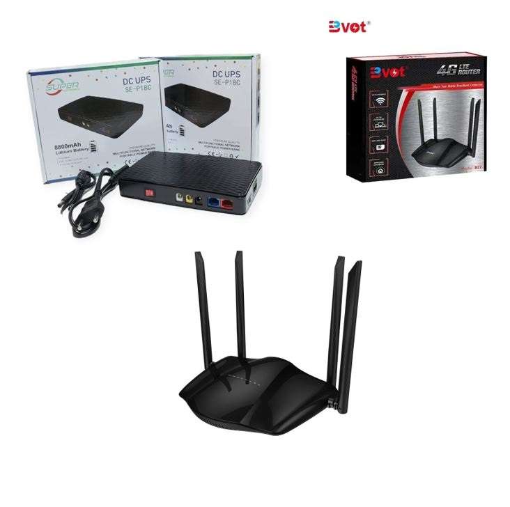 Bvot B27 Wireless  Wifi Router 4G lite +SE-P18C  8800mah Mini UPS