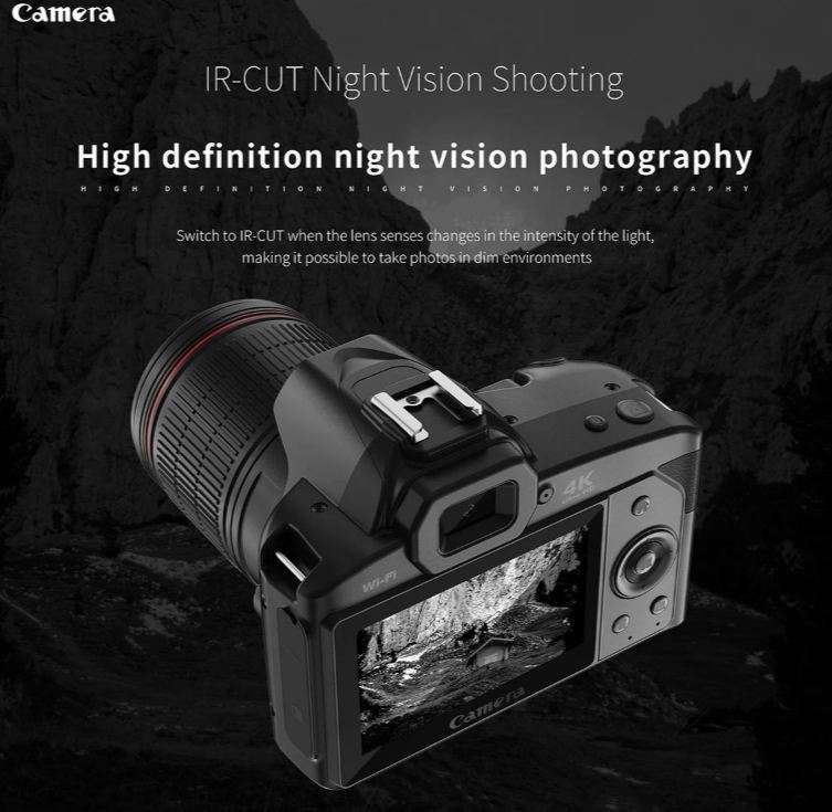 D5 Wifi SLR 4K Camera 4 in 1 Vlogging Set