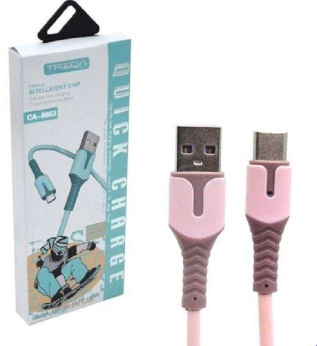 Treqa CA-8663 Type C USB Jelly Cable 5.1A