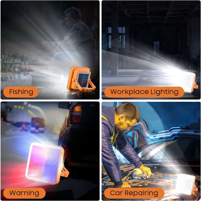 FA-D6 USB Rechargeable Solar Power LED Work Light 200W