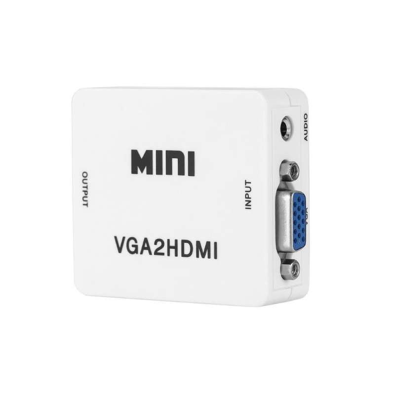 Treqa HDV-552 VGA To HDMI Converter Adapter 1080P Audio Connector
