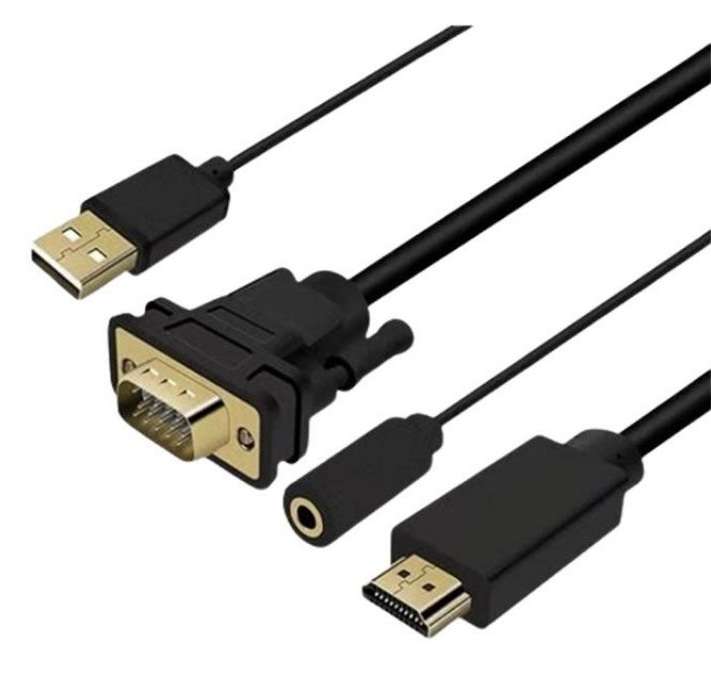 SE-L140 HDMI To VGA + Audio With USB  Cable 1.5M