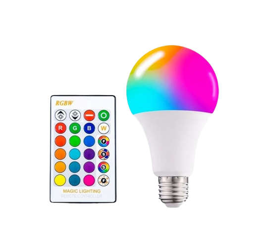 Aerbes AB-Z886 RGB LED E27 Bulb With Remote Control 9W