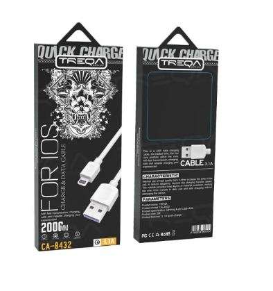 Treqa CA-8432 Lightning USB Cable For IOS 3.1A 2M