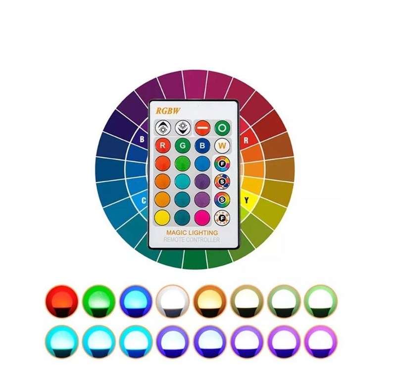 Aerbes AB-Z886 RGB LED E27 Bulb With Remote Control 9W
