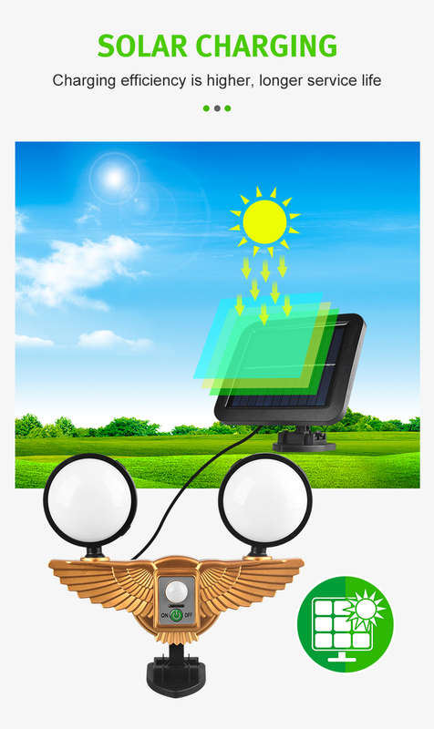 FA-828A Dual Solar Powered Wall Sensor Light