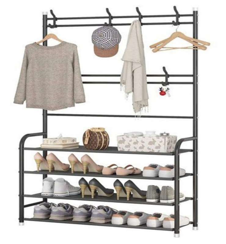 XF0869 TW4-80 Mutli-functional Hat & Shoe Rack 80cm x 26cm x 153cm