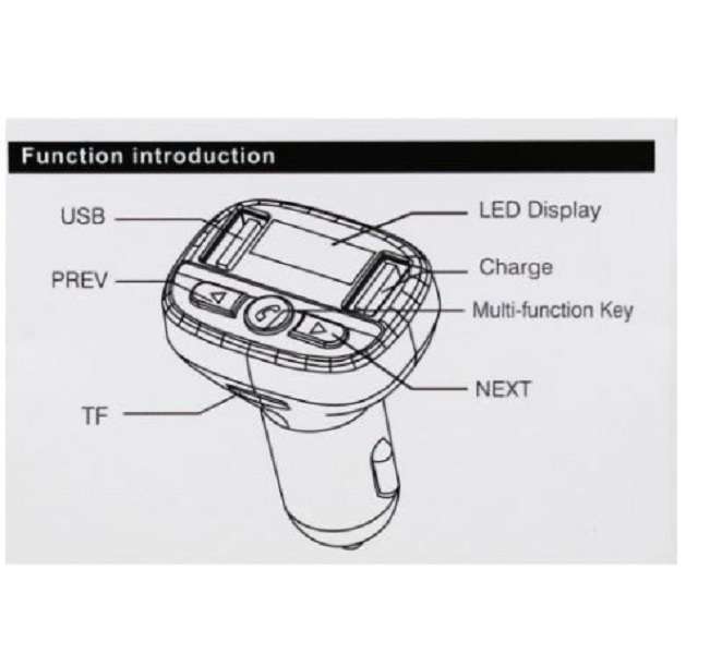 Aerbes AB-Q514 Car MP3 Player With 2 USB Digital Display 3.1A