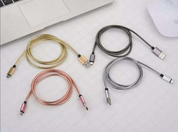 3.1A Metal Micro USB Cable 1m for Samsung Huawei 1m