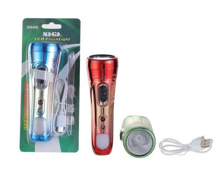 FA-8688 Portable LED UV Rechargeable Flashlight 3030 Lamp Bead Light Cup And Banknote Detector