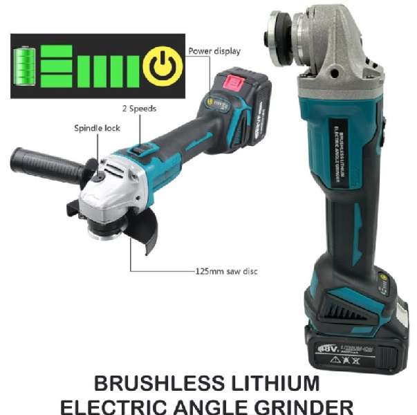 XF0818 Set Of Impact Wrench,Angle Grinder,Hammer Drill, Electric Drill With 2 48V Batteries