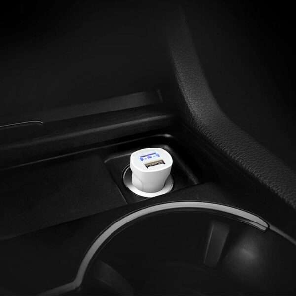 Aerbes AB-Q538i Dual USB Car Charger With iPhone Cable